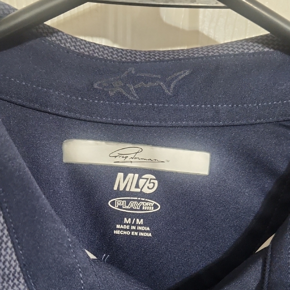 Greg Norman Collection Blue Polo Performance Polo - Picture 2 of 8